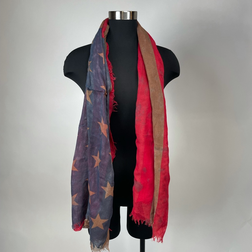 Free People American flag scarf
